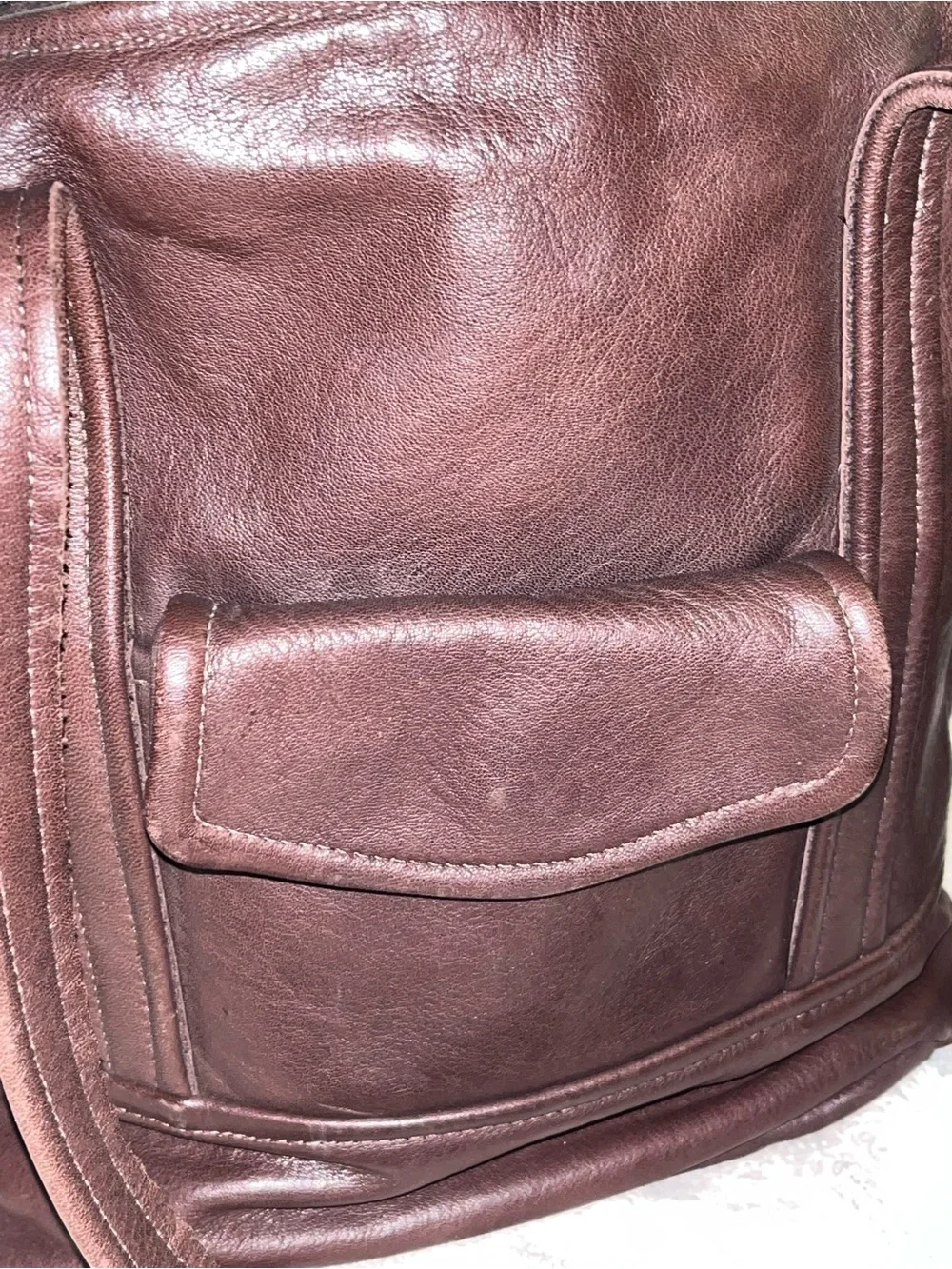 A#2-Altai Leather Bag in Burgundy Leather - Sleek Everyday Carry